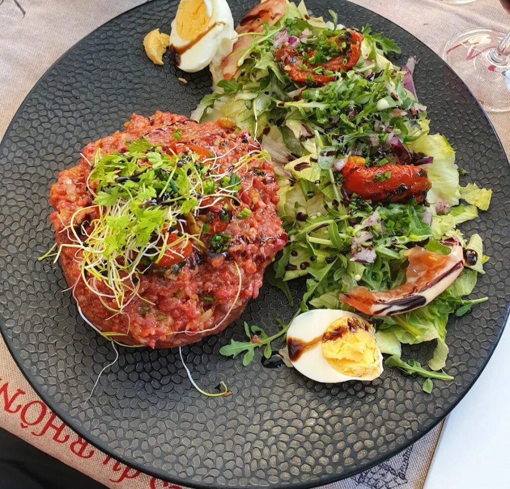 Le Steak Tartare du Restaurant le Cercle Saint Léger à Guebwiller